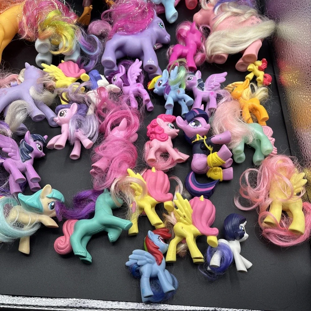 MLP Lot of 38 Vintage & Modern Toys My Little Pony Mixed Size
